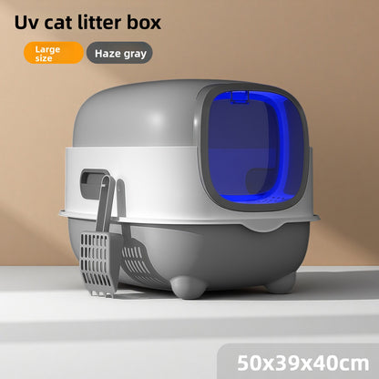 Katzentoilette mit UV-Sterilisation und Geruchskontrolle