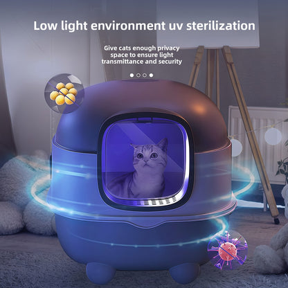 Katzentoilette mit UV-Sterilisation und Geruchskontrolle