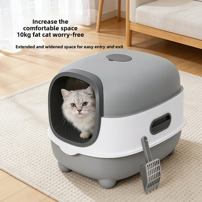 Katzentoilette mit UV-Sterilisation und Geruchskontrolle
