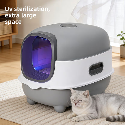 Katzentoilette mit UV-Sterilisation und Geruchskontrolle