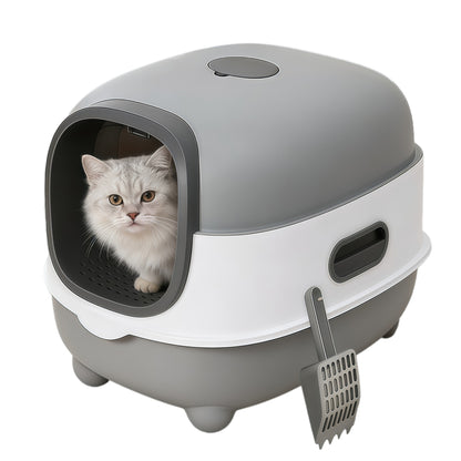 Katzentoilette mit UV-Sterilisation und Geruchskontrolle