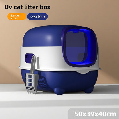 Katzentoilette mit UV-Sterilisation und Geruchskontrolle