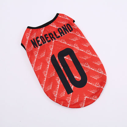 Football Team Pet Dog Vest